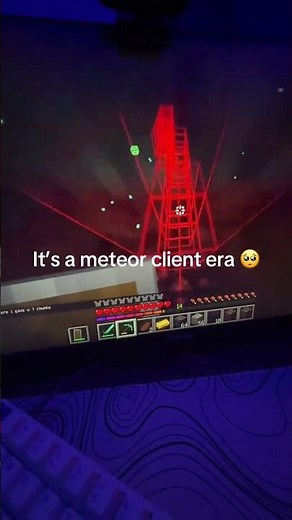 Minecraft meteor client peak 🥺