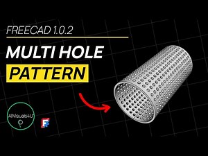 ⏱ TIMELAPSE 🎡 FreeCAD Tutorial - FreeCAD Pattern - FreeCAD Polar Pattern - FreeCAD Linear Pattern
