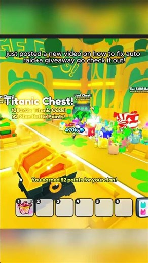 New video posted on how to fix auto raid. Go join the giveaway aswell! #petsimulator #ps99 #petsim