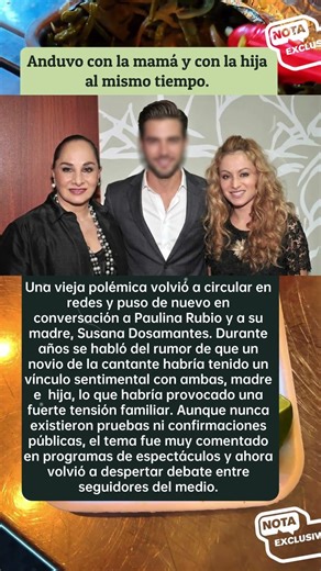 😱 Rumor del pasado vuelve a sacudir la historia de Paulina Rubio y su madre