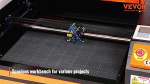 VEVOR 130-Watt CO2 Laser Engraver 35 x 55 in. 19.7 Laser Cutter Machine with 2-Way Pass Air Assist for Wood Acrylic Fabric YTSDKJCO213096IBJV1