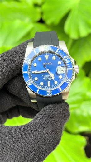 No Monday Blues Here 💙💙💙 #watchmod #watchmods #seikomod #seikomods #miami