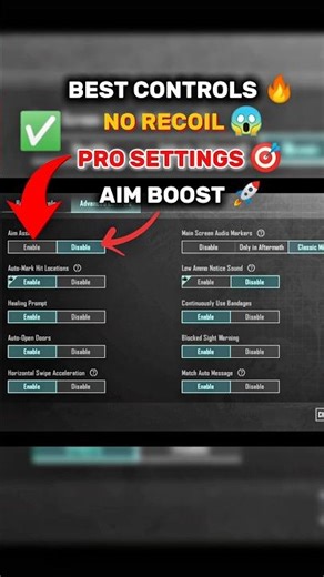 Best BGMI/PUBGM Control Settings 🔥 (Basic + Advanced) | for All Devices