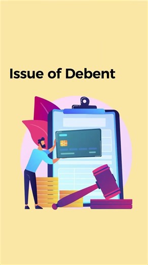 Issue of Debentures Explained | #Shorts