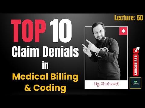 Top 10 Medical Billing & Coding Claim Denials 2024 | Solution & Examples | Class 50 #medicalbilling