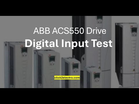 How to check digital input DI in ABB ACS550 drive?