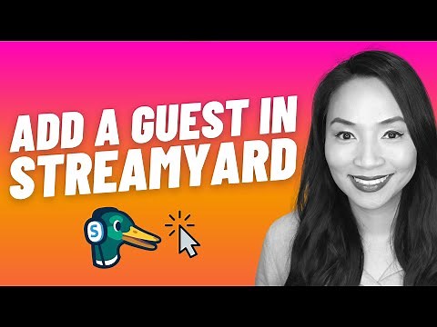 How to add a guest in Streamyard - Streamyard tutorial multiple presenters/people on live stream