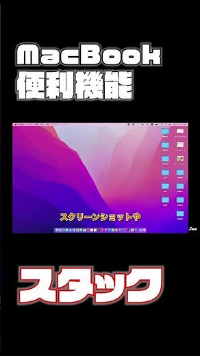 【Mac便利機能】一瞬でデスクトップの整理整頓完了「スタック」 #Mac #便利機能 #Shorts