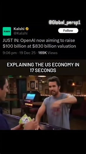 Global__Perspective 🇮🇳 on Instagram: "OpenAl is now aiming to raise $100 billion at $830 billion valuation OpenAI is in talks to raise up to $100 billion in a funding round that could value the ChatGPT maker at up to $830 billion, The Wall Street Journal reported Thursday, citing anonymous sources. The company is aiming to raise the funding by the end of the calendar first quarter next year, and it may ask sovereign wealth funds to invest in the round, the WSJ reported. The Information first r