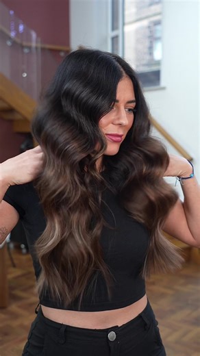 The shine, the colour, then length 🤩 In shades Hazelnut Swirl, Dark Secret and Espresso 🤎 #spectrumonehairextensions #brunettehairinspo #tapeextensions #hairextenions