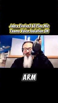 Jabra Evolve3 65 Flex Mic Test | Teams Voice Isolation OFF vs ON