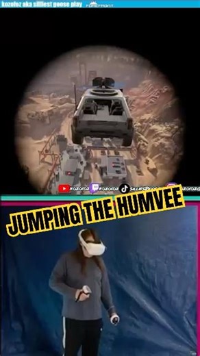 JUMPING THE HUMVEE #forefront #battlefield #vr #gaming #livestream #funny #humvee #epic #comedy