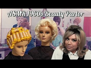 ASMR 1960’s Hair Salon Roleplay | Roller Set | No Talking | Hair Dryer Sounds | Vintage Magazine