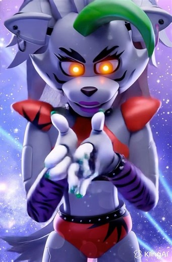 FNAF SB Roxanne Wolf Hand Color Challenge #fnaf #fnaffunny