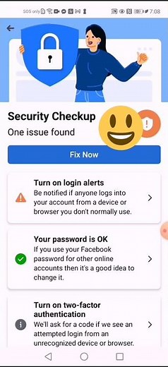 How to Fix Now Security Check up on Facebook