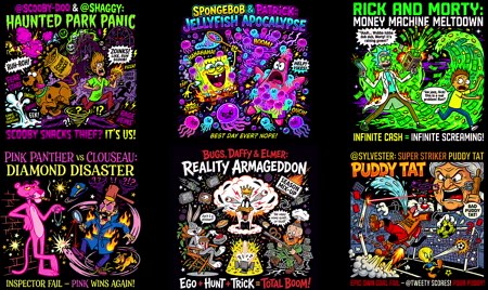 Dr. Seuss PNG Halftone Cartoon Designs for Black T-shirts, DTF DTG Bundle - Etsy