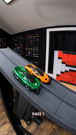 Still unstoppable… or finally beatable? 😏 #diecastracing #HotWheels #diecast | Tiny Track Cars