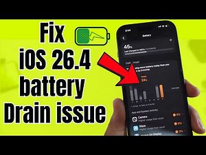 iOS 26.4.1 Battery Drain Fix - 5 Settings to Save Your iPhone Battery Life
