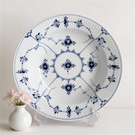 Royal Copenhagen Blue Fluted Plain #75 Dinner Plate, Antique Danish Porcelain, 1894–1923 - Etsy UK