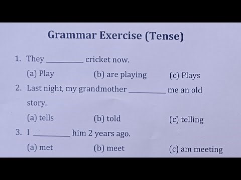 Tense exercise | Practice of Correct form of the verbs | Diligent Shiksha Point |