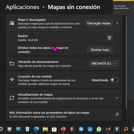 Cómo descargar los mapas TOMTOM en Windows 11