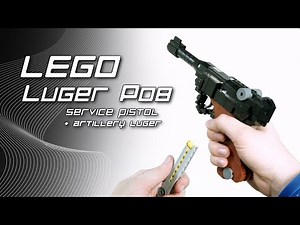 LEGO Luger P08 Service Pistol (+ Artillery Luger Version)