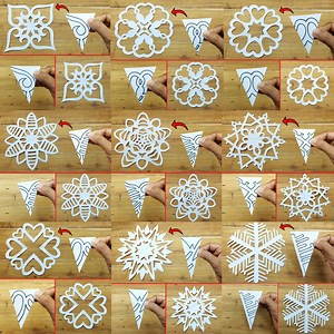 287K views · 11K reactions | Watch how to cut 10 easy paper snowflakes making instruction❄❄ It's very easy paper made crafts for christmas home decoration. christmas crafts 2022 | Creative Art & Craft Ideas | Facebook