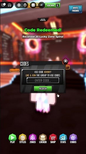 Basketball Zero Johnny Style Update Codes - Free Lucky Spins and Cash