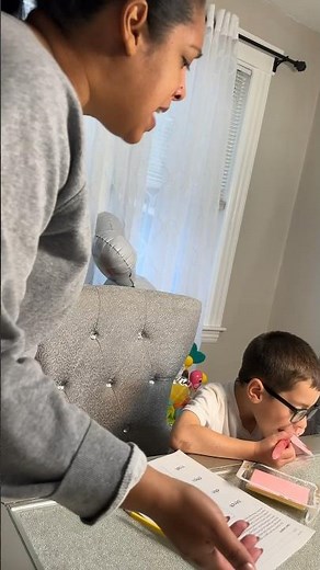 Son Tricks Mom with Candy Homework! #funny #short #shorts #prank