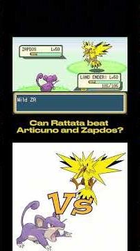 Can Rattata Defeat The Other 2 Legendary Birds? Articuno and Zapdos #pokemon #pokémon
