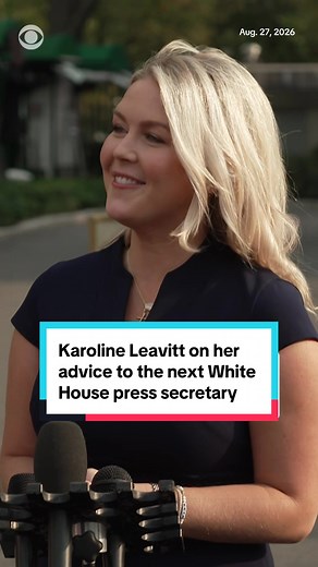 White House press secretary Karoline Leavitt, whose last day in the role is Friday, said her advice to her successor is to understand that President Trump is “his own best spokesperson.” Leavitt said last week that she will return to MAGA Inc., Mr. Trump's super PAC, and continue to be a top outside adviser to the president. “I’ll still be around. I’m going to just go to the other side so I can spend some more time with my kids,” she said Thursday. #whitehouse #trump #press #politics