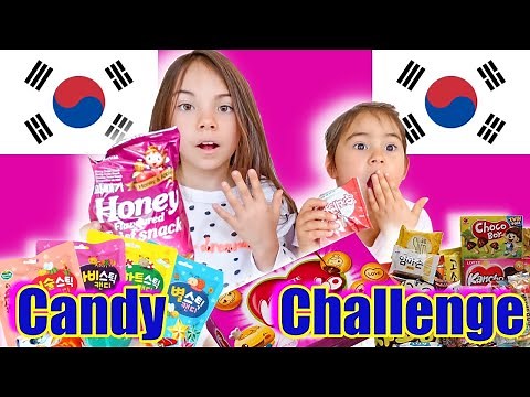 Korean Candy Challenge | mit kleiner Schwester Elisa | Clarielle