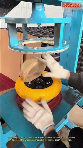 Polyurethane Wheel Assembly: Mounting the Tire#shorts