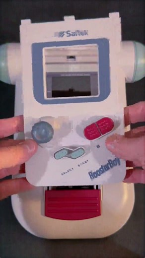 Nice old chunky Booster Boy with magnifier, battery, light, and speakers for your #gameboy DMG!