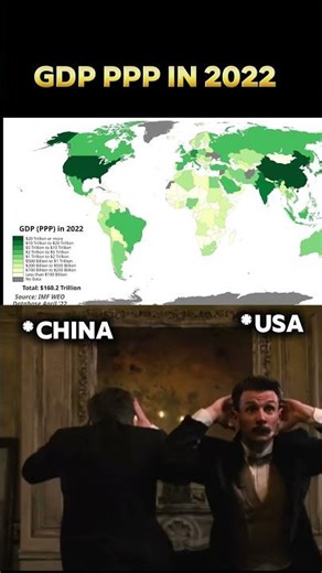 GDP PPP in 2022 💹💵 #world #geopolitics #china #shorts