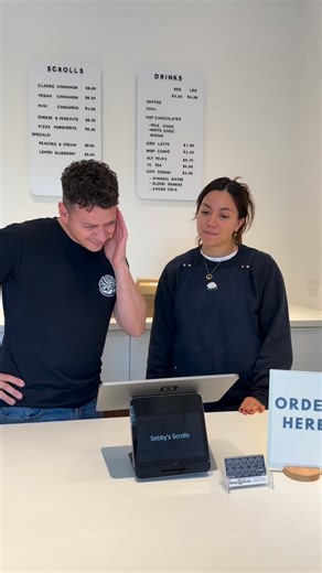 17K views · 38 reactions | Sebby may make the best cinnamon scrolls around, but don’t ask him to fix any issues on the POS system  #melbourne #sebbysscrolls #bakery #trend #hospitality #foodie | Sebby’s Scrolls | Facebook