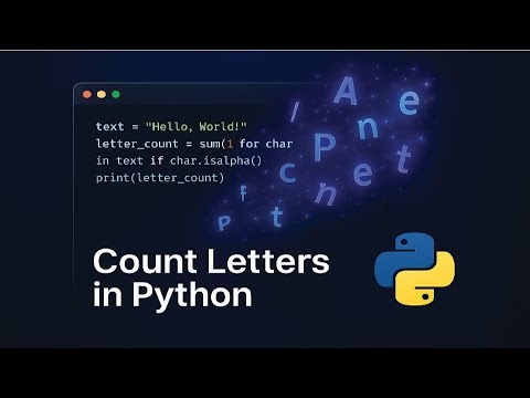 ✨ Python String Magic: Count Letters Fast! 🔠