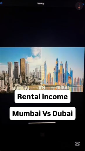 Elton | MUMBAI VS DUBAI Same capital. Two global cities. Very different outcomes. Investment Assumed 1.5 Cr INR ≈ 610K AED Residential property,... | Instagram