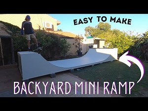 HOW TO BUILD A DIY MINI RAMP/ HALF PIPE