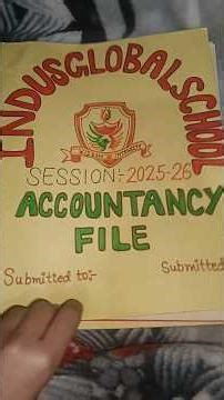 accountancy class 12th project file #accountancyclass12th