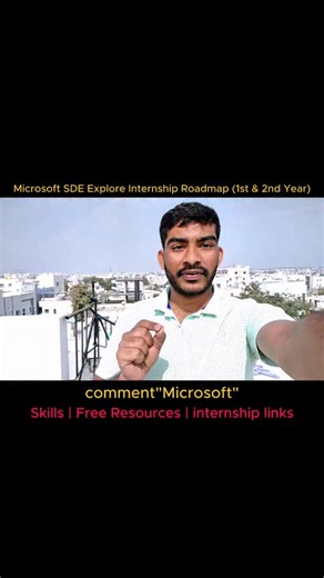 JK | Internships · Jobs · AI Upskill on Instagram: "Comment "Microsoft" and you will get more details [Placements ,internships, paid ,free,roadmaps,Software Engineering, Students, Freshers, Btech, Mtech, Medical Coding, Code, Programming, MCA, Bcom, Degree Students, BBA, Hyderabad, Telugu Memes, Hyderabad ,ap tg ,ts , CSE, Computer Science, Data Science, Data Analysis, Cloud Computing, AiML, Tech Creator, Technology, Telugu Creator, Telugu Tech Creator, jk tech verse, Interview,dsa, interview qu