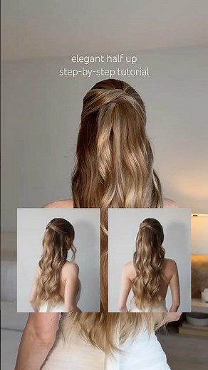 Easy Half Up Half Down Hairstyle | Wedding & Prom Hair Tutorial❤️