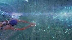 Animation Network Connections Fit Female Swimmer Swimming Global Sports Fitness