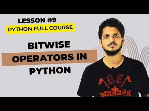 Bitwise Operators in Python || Lesson 9 || Python ||