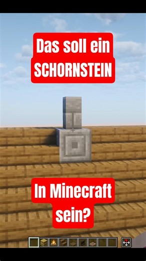 🔥Schornstein Trick den NIEMAND kennt! #minecraft #minecrafttutorial #minecraftshorts #minecraftbuild