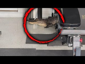 Homeowner Finds Huge Gator in Garage After Hurricane Milton