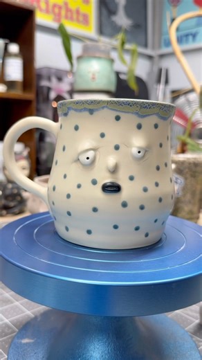 Face mug work in progress plus finished results $pottery $ceramics $face $mug $sculpting