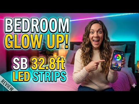 32.8ft LED Light Strips – My Room Looks Insane Now 🔥
