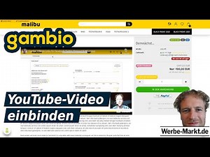 Gambio: YouTube Video einbinden