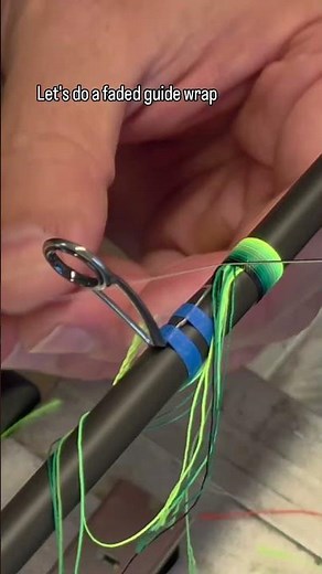 Wrapping a titanium torzite guide on a custom rod with seven different threads to create a fade.